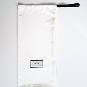 GUCCI Ivory Shoe Accessories Drawstring Dust Bag